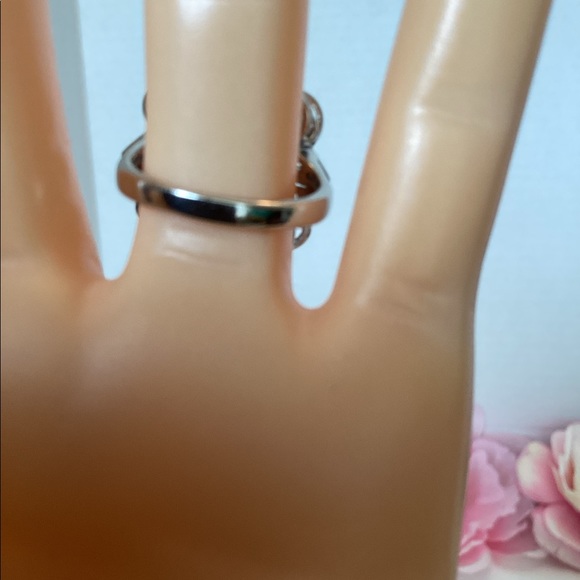 STERLING & DIAMOND RING - Picture 7 of 10